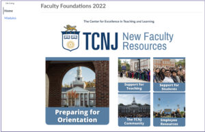 New faculty resources course.